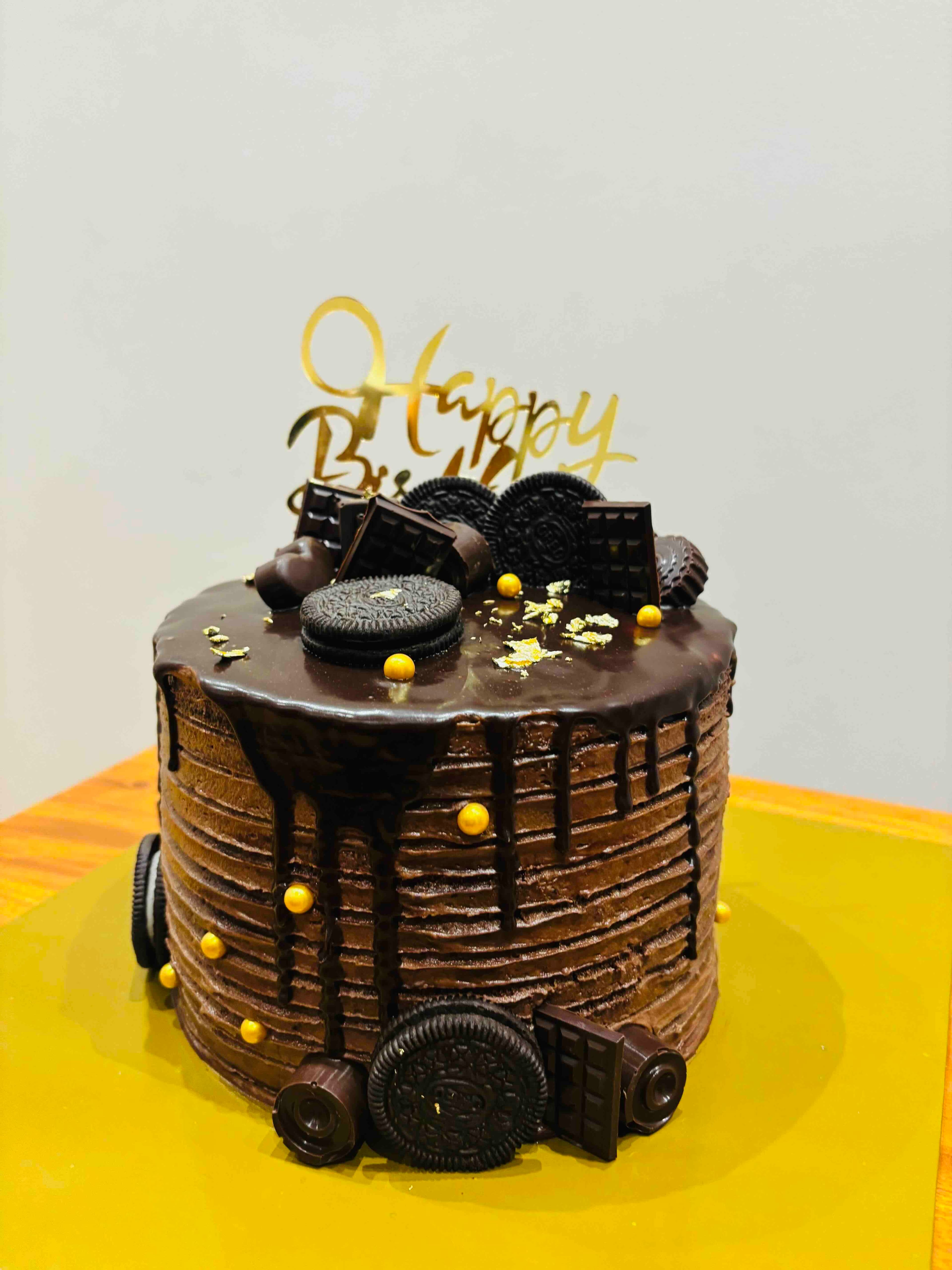 Chocolate Oreo birthday cake by Fallon Bakes
